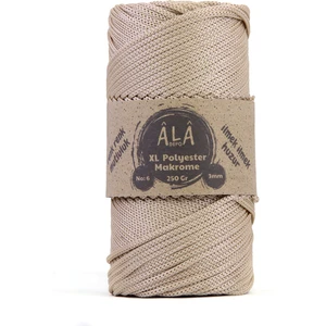 Xl Polyester Makrome  No:6 - 3mm (Kalın) Çanta Ipi Sütlü Kahve