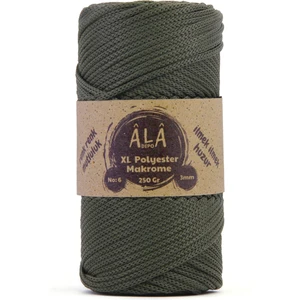 Xl Polyester Makrome  No:6 - 3mm (Kalın) Çanta Ipi Koyu Haki