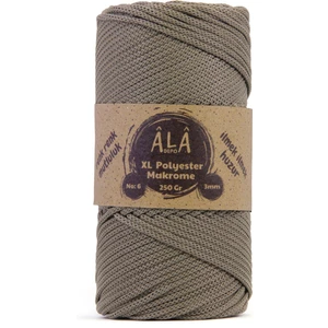 Xl Polyester Makrome  No:6 - 3mm (Kalın) Çanta Ipi Vizon