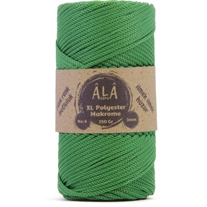 Xl Polyester Makrome  No:6 - 3mm (Kalın) Çanta Ipi Çimen Yeşil
