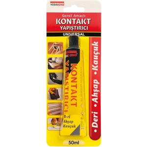 | Kontakt Yapıştırıcı, Genel Amaçlı Deri, Ahşap ve Kumaş Yapıştırıcısı, 50 ml