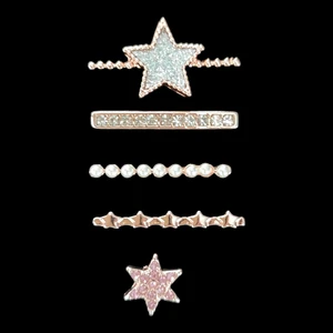 Charm 20 mm / 22 mm  Silikon ve  Apple Watch Silikon Kordonlar Için Uyumlu Kordon Süsü Yıldız