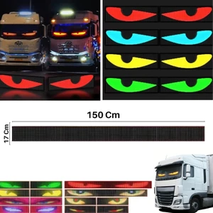 150 cm Animasyonlu Şeytan LED Gözler Araba,Kamyon,Otobüs Programlanabilir Kumandalı Esnek Ön Arka Cam Araç Matrix LED Ekran