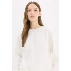 Regular Fit Bisiklet Yaka Kalın Basic Düz Sweatshirt D6645AX25SP