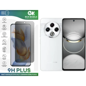 ECR MOBILE Tecno Spark 30 (KL6)/ Tecno Spark 30 Pro(KL7) Ekran Koruyucu Tam Uyumlu 9h Esnek Nano Kırılmayan Mat Hayalet(Privacy)