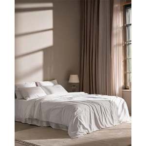 Madame Coco Magou Çift Kişilik  Pamuk Brodeli Saten Nevresim Takımı - Beyaz