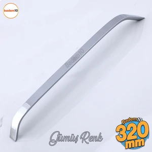 Şahin Krom Gümüş Metal Kulp 320 mm - 32 cm Mobilya Çekmece Mutfak Dolabı Dolap Kulpları Kulb Kulpu