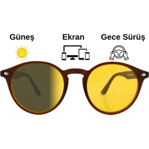 Focus On Antifar Fotokromik 3in1 Gözlük | Gece Sürüş | Ekran | Güneş | TS002