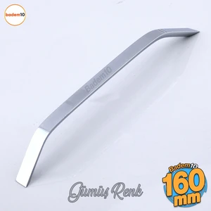 Şahin Krom Gümüş Metal Kulp 160 mm - 16 cm Mobilya Çekmece Mutfak Dolabı Dolap Kulpları Kulbu Kulpu