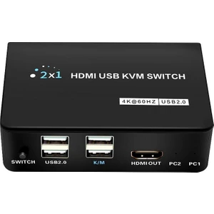 PM-11789 4K HDMI USB Kvm Switch 2x1