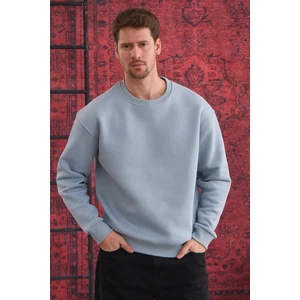 Classics Men Erkek Oversize Uzun Kol Sıfır Yaka SWEATSHIRT-7095