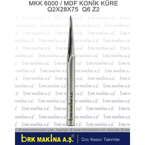 Mdf Konik Küre Karbür Freze