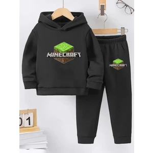 Kışlık Kız Erkek Çocuk Eşofman Takımı 5 6 7 8 9 10 11 12 Yaş Unisex Minecraft