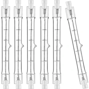 R7S Halojen Ampul 118MM 200W 230V Halojen Çubuk R7S Halojen Ampul R7S Kısılabilir Halojen Çubuk Lamba Işıkları 6 Paket (Yurt Dışından)