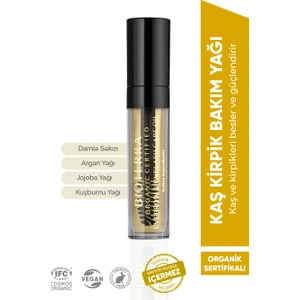 Organik Kaş Kirpik Bakım Yağı Eyebrow ve Eyelash Oil 5ml