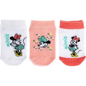 Minnie Mouse 3'lü Bilek Çorap Kız Bebek
