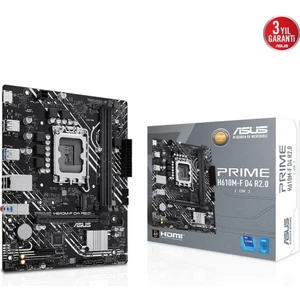 Prıme H610M-F D4 R2.0-Csm Intel H610 Lga1700 DDR4 3200 Hdmı M2 Usb3.2 Matx (Prıme H610M-F D4 R2.0-Csm) Anakart