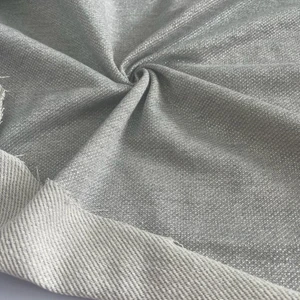 Kaf Kumaş Silver Simli Diagonel Iki Iplik Kumaş