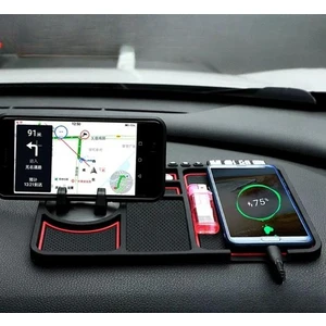 Torpido Üstü Numaratörlü Telefon Tutucu Kaydırmaz Mat