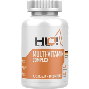 HIQ Nutrition Multi-Vitamin Kompleksi 60 Kapsül Yetişkinler için A, C, D, E, K ve B Vitaminleri