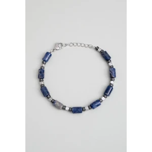 So CHIC Sodalit Taşlı 21 Cm Çelik Erkek Bileklik