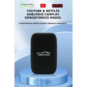 Kablosuz Carplay Dönüştürücü Youtube Netflix Carplay & Android Auto