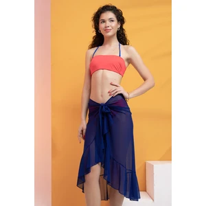 Örme Şifondan Fırfırlı Transparan Pareo