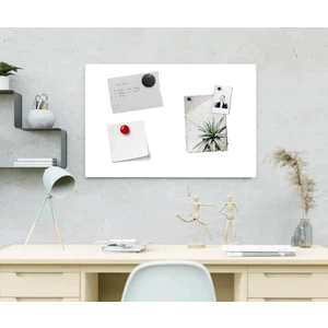 Magnet Panosu, 50X70 cm Dekoratif Mıknatıslı Pano, Beyaz Metal Pano