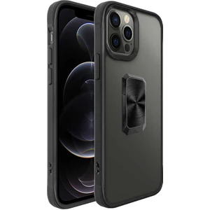 ZORE Apple iPhone 12 Pro Max Kılıf  V-Bax Kapak-Siyah