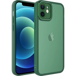 ZORE Apple iPhone 11 Uyumlu Kamera Korumalı Transparan  Post Kapak-Koyu Yeşil
