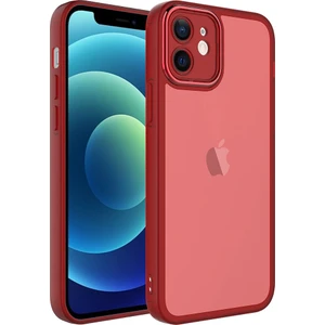 ZORE Apple iPhone 11 Uyumlu Kamera Korumalı Transparan  Post Kapak-Kırmızı