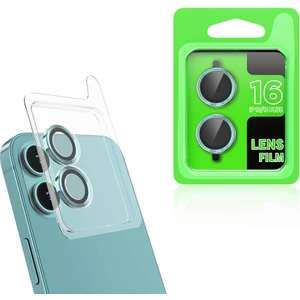 Apple iPhone 16 Plus Cl-07 Kamera Lens Koruyucu-Açık Yeşil