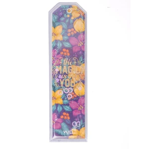 Backround Desenli Simli Sulu Kitap Ayracı