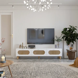 Mert Sert Mobilya Elena Hazeran 180CM Tv Sehpası, Tv Ünitesi, Iskandinav Tv, Bohem Tv