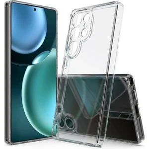 Samsung Galaxy S25 Ultra Kılıf Şeffaf Silikon Kamera Korumalı Kılıf