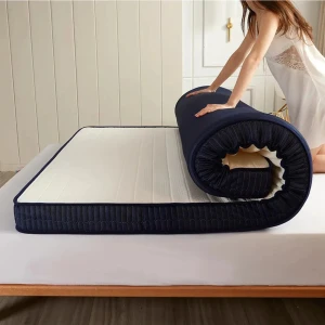 Katlanabilir Tek Kişilik Yer Yatağı 10 cm Sünger Yatak Fonksiyonel 70   x   190 cm