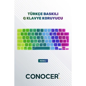 MacBook Air 13.6 Inc M3 (A3113) / 15 Inc M3 (A3114) ile Uyumlu Türkçe Q Klavye Klavye Koruyucu