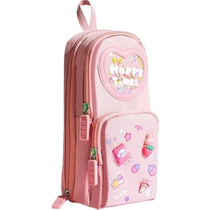 Ally Kawaii Büyük Kapasiteli Tuval Kalem Çantası Kızlar Için Kılıf Tutucu Kutusu