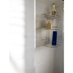 Renk Yapı Rüyası Renk Yapı Ekonomik Köşe 3 Katlı Krom Banyo Duş Duşakabin Içi Rafı Şampuanlık Köşelik