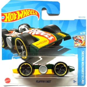 Hot Wheels 1/64 Ölçek Tekli Regular Arabalar HTD44 Hw Celebration Racers / Flippın Fast (Yeşil)