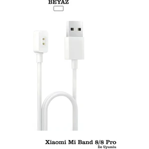 Xiaomi Mi Band 8 / 8 Pro Uyumlu Yüksek Kalite Şarj Aleti Kablosu Hızlı Şarj