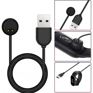 Amazfit Band 5 Uyumlu (Yüksek Kalite) Manyetik USB Şarj Cihazı Kablosu