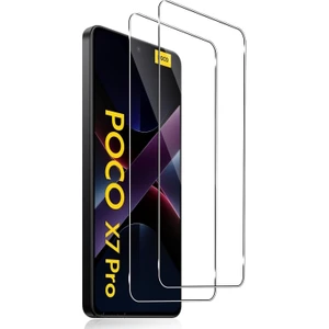 M.TK Moveteck Xiaomi Poco X7 Pro Uyumlu Ekran Koruyucu 9h Temperli Cam Şeffaf Passifik Ekran Koruma Camı