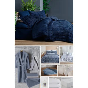 Elart çeyiz Paketi 48 Parça Kadife Comfort Royal Lacivert