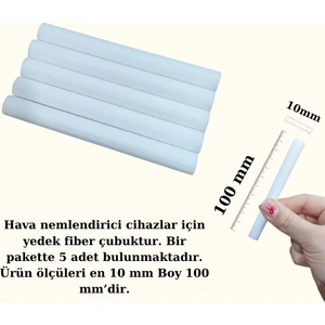 Hava Nemlendirici Yedek Pamuk Filtre 5 Adet 10 Cm- Sadece Filtre
