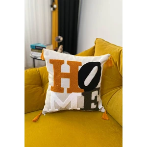 Punch Nakışlı Kırlent Kılıfı