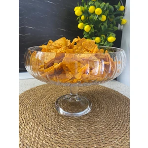 Cam Ayaklı Meyvelik Servis Sunum Tabağı Çok Amaçlı Sunum Kasesi