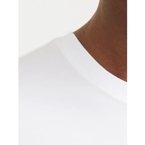 Jack & Jones JErkek Pamuklu Beyaz Bisiklet Yaka Tişört 12268267
