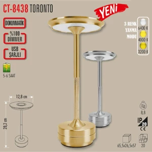 Toronto Şarjlı Masa Lambası