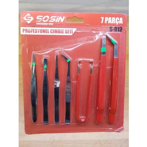 Sosın Profesyonel Cımbız Seti 7 Parça